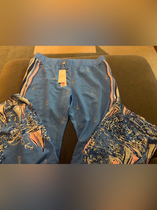 Lilly Pulitzer Pants - NWT Lilly Pulitzer Blue Anchor Palazzo Pants